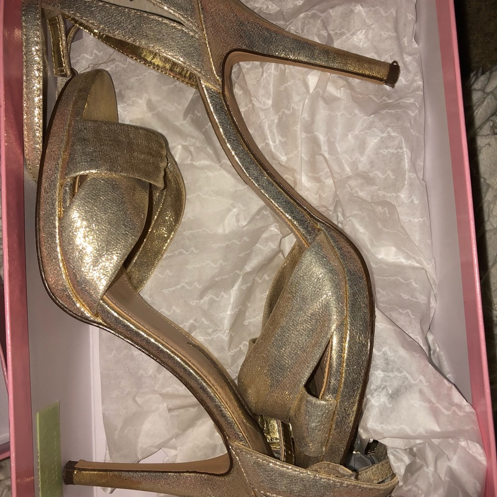 Gold dress heels - Picture 4 of 6